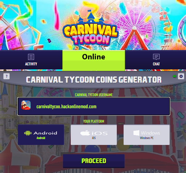 Carnival Tycoon trucchi