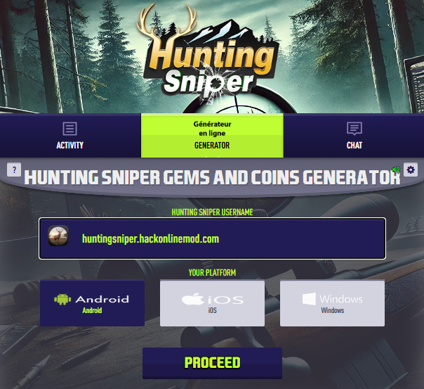 Hunting Sniper trucchi