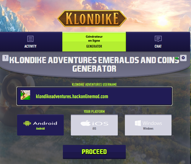 Klondike Adventures Trucchi